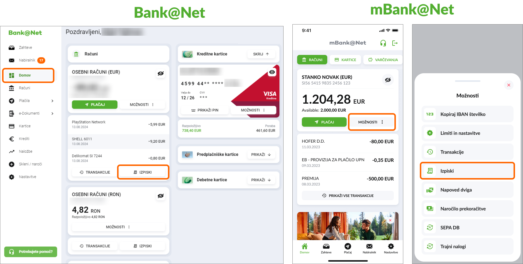 Bank@Net Izvoz